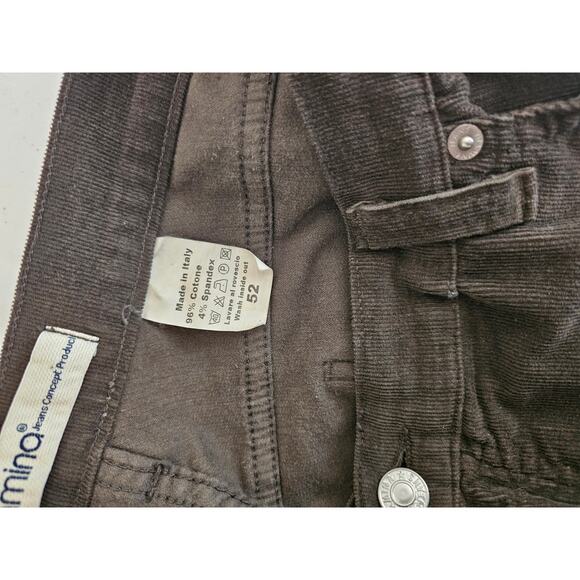 Vitamina Women's Corduroy Button Closer Pockets Mid Rise Belt Loop Pant Size 52 - Picture 5 of 5